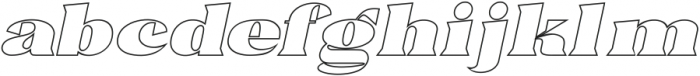 Trellis Line Italic Italic otf (400) Font LOWERCASE