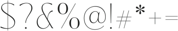 Tremella Thin otf (100) Font OTHER CHARS