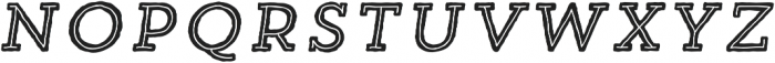 Trend HM Slab Five Italic otf (400) Font UPPERCASE