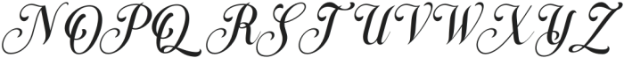 Trendsetter Prestige Script Regular otf (400) Font UPPERCASE