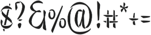 Trendy Stencil Regular otf (400) Font OTHER CHARS