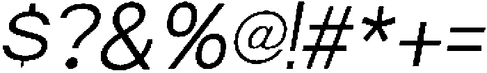Trevia Groteska ExtraLight-Italic otf (200) Font OTHER CHARS