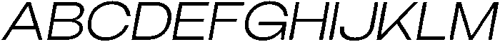 Trevia Groteska ExtraLight-Italic otf (200) Font UPPERCASE