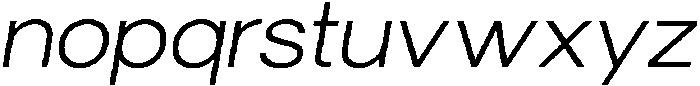 Trevia Groteska ExtraLight-Italic otf (200) Font LOWERCASE