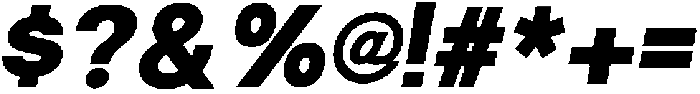 Trevia Groteska Heavy-Italic otf (800) Font OTHER CHARS