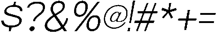 Trevia Groteska Thin-Italic otf (100) Font OTHER CHARS