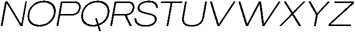 Trevia Groteska Thin-Italic otf (100) Font UPPERCASE