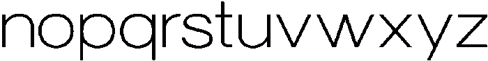 Trevia Groteska Thin otf (100) Font LOWERCASE