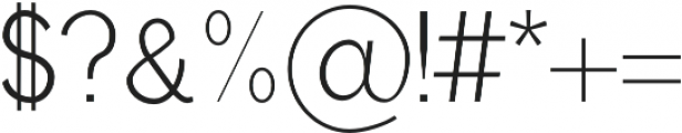Treyton Light otf (300) Font OTHER CHARS