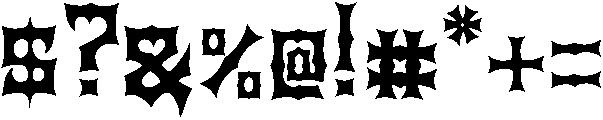 Tribal Combat otf (400) Font OTHER CHARS
