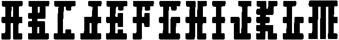 Tribal Echo Regular otf (400) Font UPPERCASE