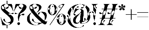 Tribal Hole Regular otf (400) Font OTHER CHARS