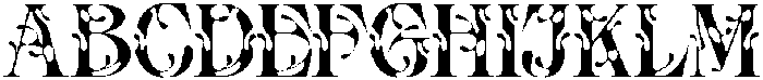 Tribal Hole Regular otf (400) Font LOWERCASE