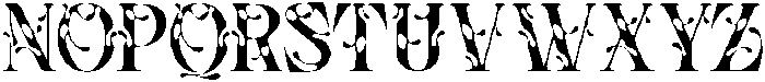 Tribal Hole Regular otf (400) Font LOWERCASE