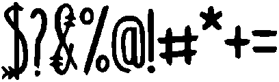 Tribal otf (400) Font OTHER CHARS
