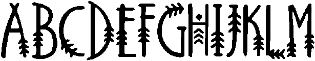 Tribal otf (400) Font UPPERCASE