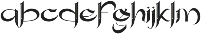 Tribalizm Regular otf (400) Font LOWERCASE