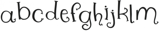 Trick or Treat Clean Quirky Regular otf (400) Font LOWERCASE