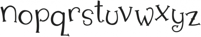 Trick or Treat Clean Quirky Regular otf (400) Font LOWERCASE