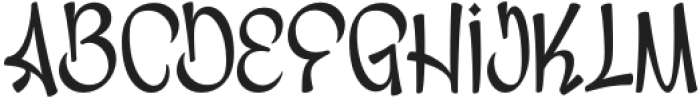 Triena Regular otf (400) Font UPPERCASE