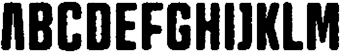 Trina Circular Eroded otf (400) Font UPPERCASE