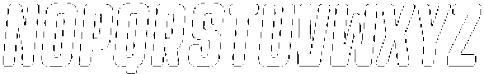 Trina Circular Outline Italic otf (400) Font LOWERCASE