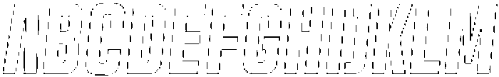 Trina Outline Italic otf (400) Font UPPERCASE
