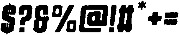 Trina Rounded Eroded Italic otf (400) Font OTHER CHARS