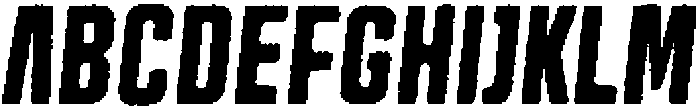 Trina Rounded Eroded Italic otf (400) Font UPPERCASE