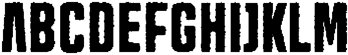 Trina Rounded Eroded otf (400) Font UPPERCASE