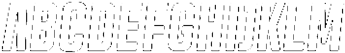 Trina Rounded Outline Italic otf (400) Font UPPERCASE