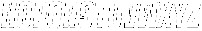 Trina Rounded Outline Italic otf (400) Font UPPERCASE