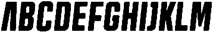 Trina Rounded Rough Italic otf (400) Font UPPERCASE