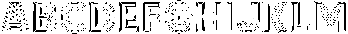 Triple Outline Regular otf (400) FONT