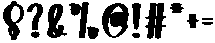 Triple Regular otf (400) Font OTHER CHARS