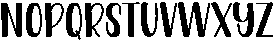 Triple Regular otf (400) Font UPPERCASE