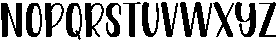 Triple Regular otf (400) Font LOWERCASE