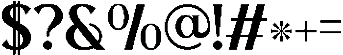 Trivelas 21 Line otf (400) Font OTHER CHARS