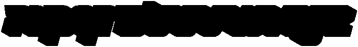 Trivox Extrude Slant otf (400) Font LOWERCASE