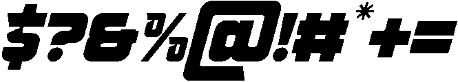 Trivox Slant otf (400) Font OTHER CHARS