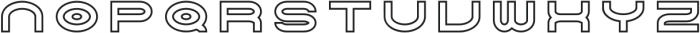 Tromso Regular Outline Two otf (400) Font LOWERCASE
