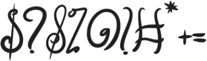 Tropical Beach otf (400) Font OTHER CHARS