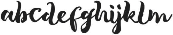 Tropical Brush Script otf (400) Font LOWERCASE