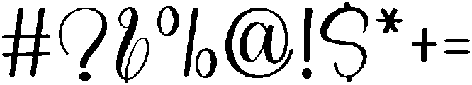Tropical Garden Regular otf (400) Font OTHER CHARS