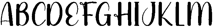Tropical Garden Regular otf (400) Font UPPERCASE