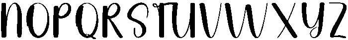 Tropical Garden Regular otf (400) Font UPPERCASE