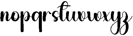 Tropical Garden Regular otf (400) Font LOWERCASE