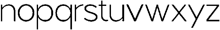 Tropical Morline Extra Light otf (200) Font LOWERCASE