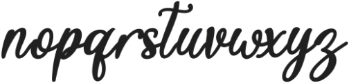 Tropical Sweet Italic otf (400) Font LOWERCASE