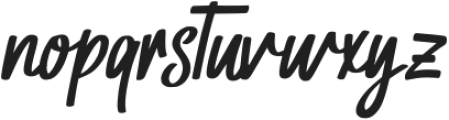 Tropical Tides Italic otf (400) Font LOWERCASE